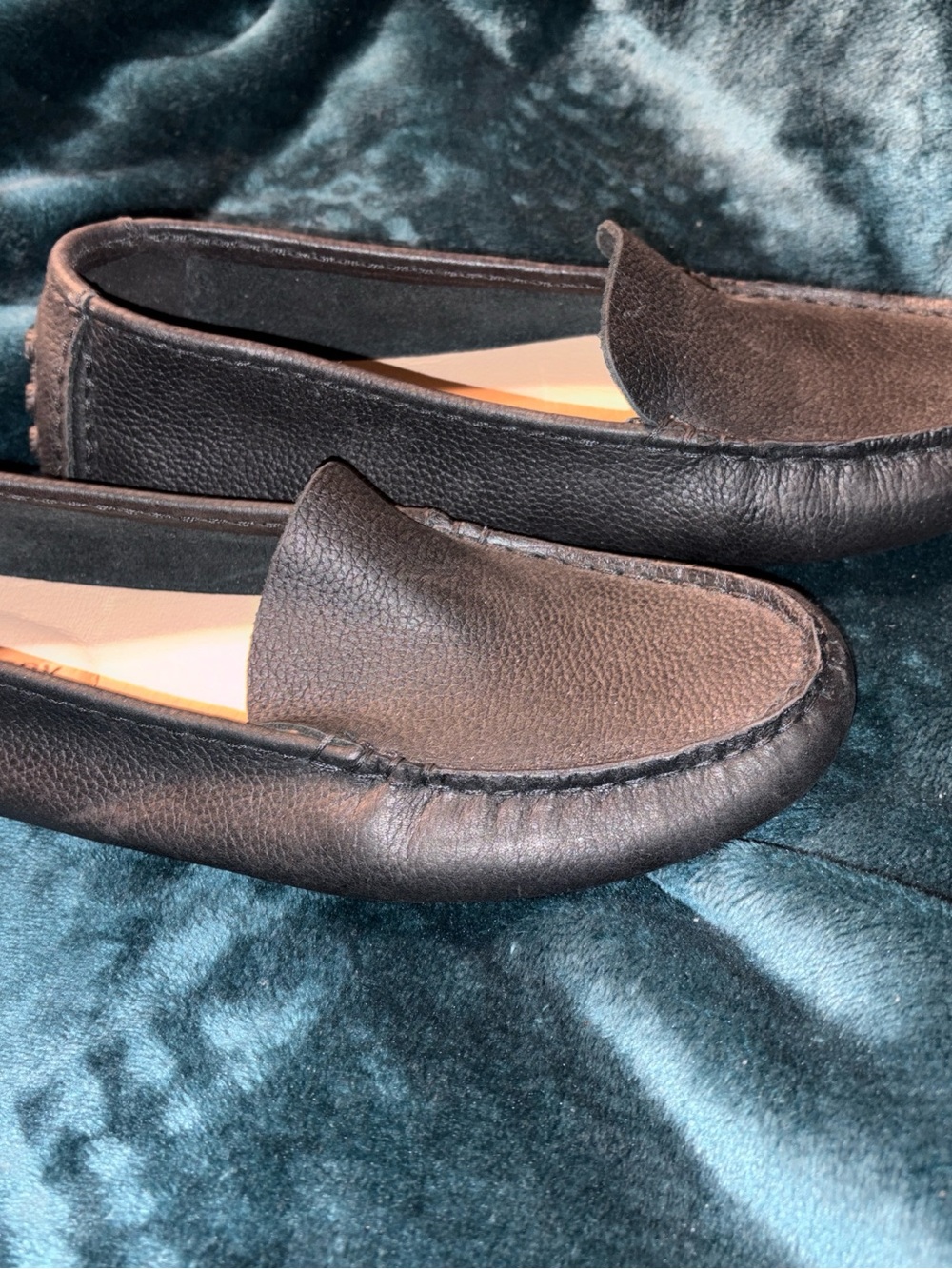Sperry Women's Black Leather Driving Loafers